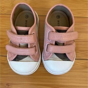 Authentic leather Burberry leather Check Double-Strap Sneaker